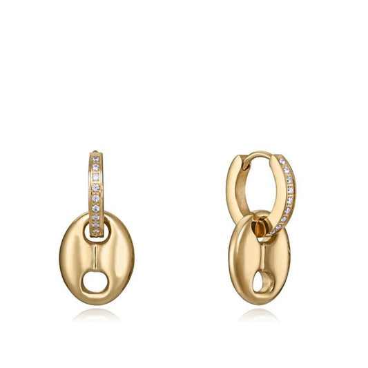Viceroy oorbellen voor dames in goud met sprankelende details en trendy ontwerp.