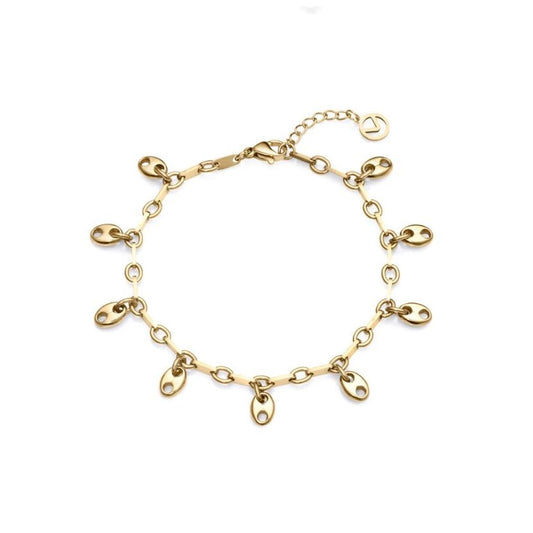 Gouden Viceroy armband voor dames met elegante schakels en tijdloos design.