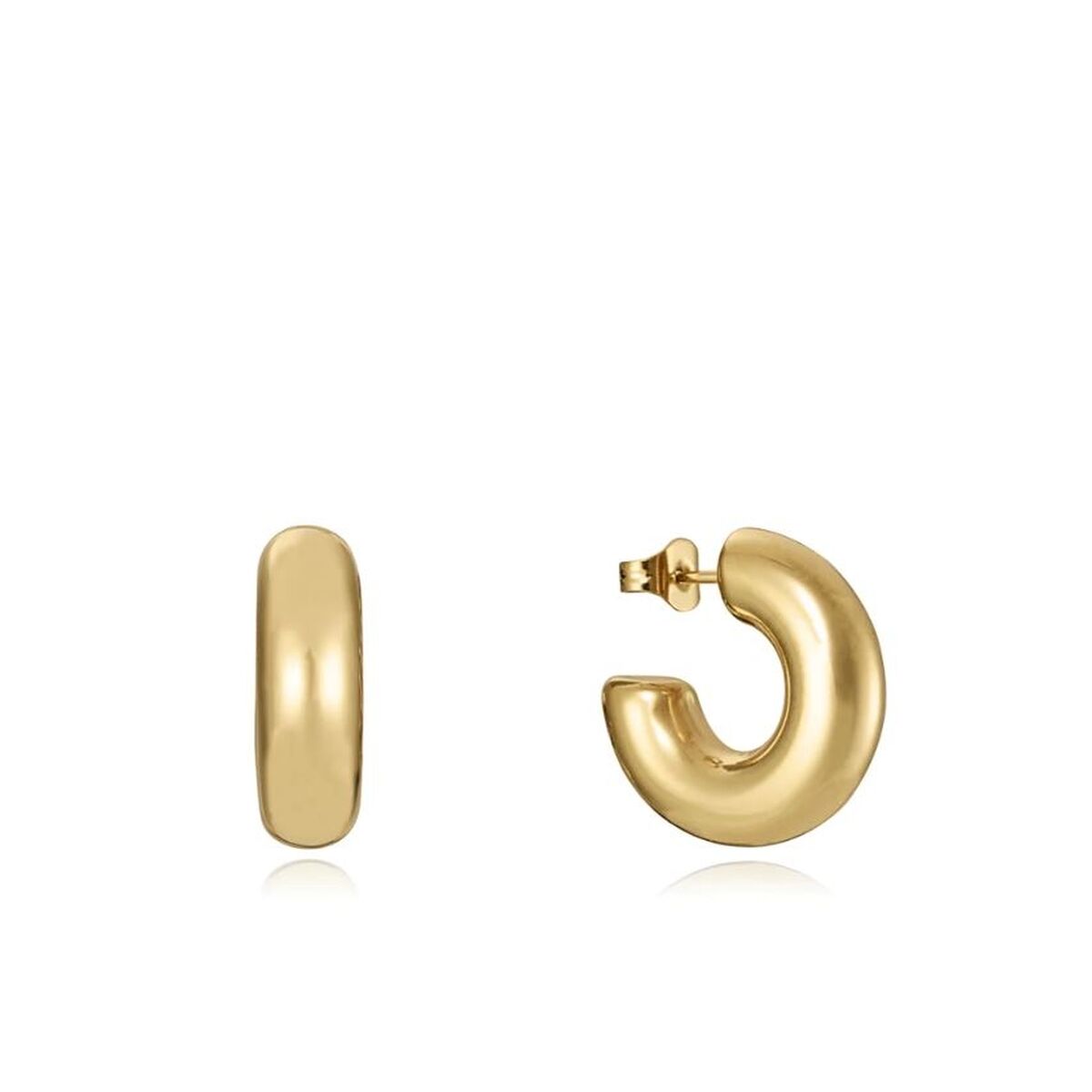 Gouden Viceroy oorbellen met een trendy, tijdloos ontwerp en een gladde afwerking.