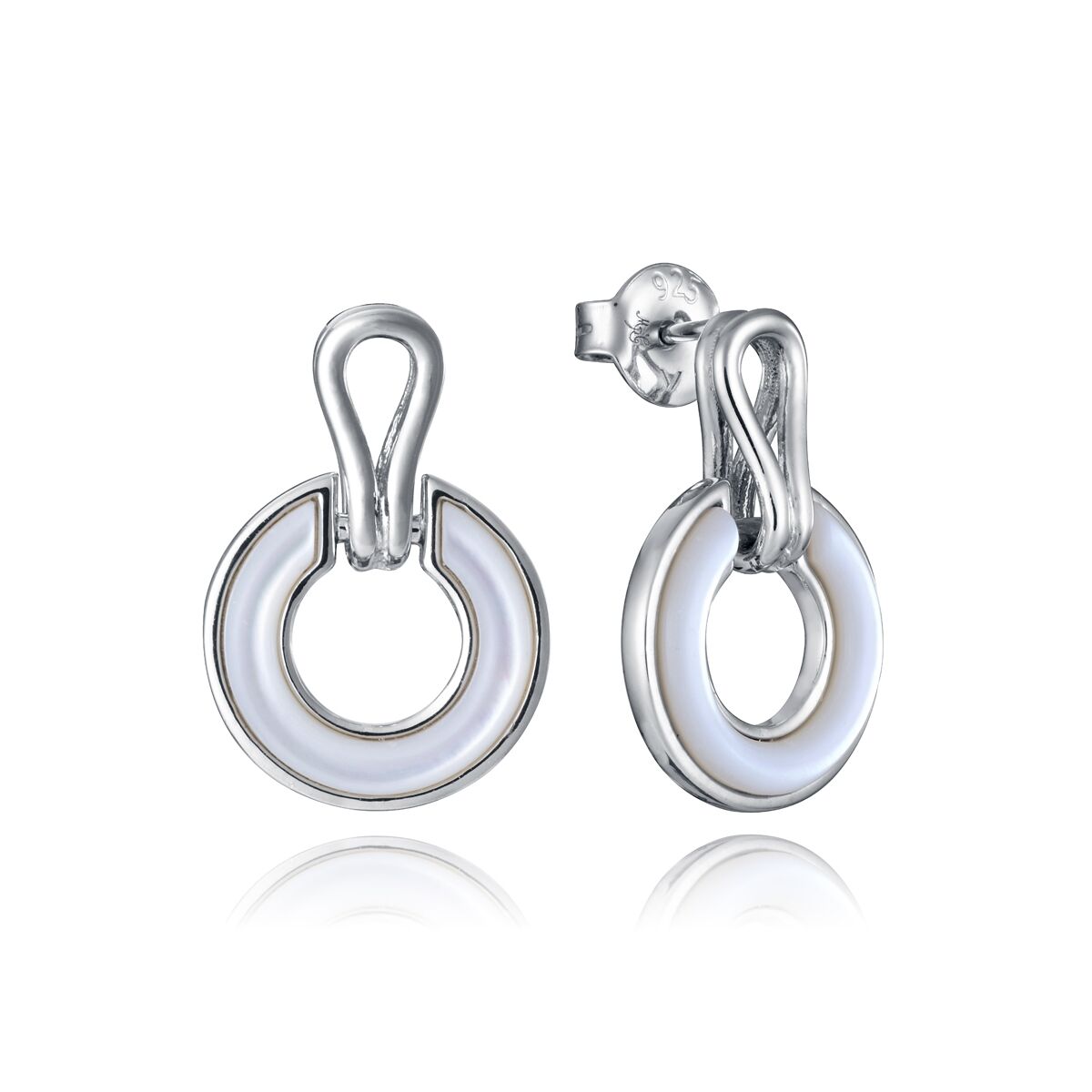 Viceroy oorbellen voor dames in sterling zilver 925 met elegante ronde vorm.