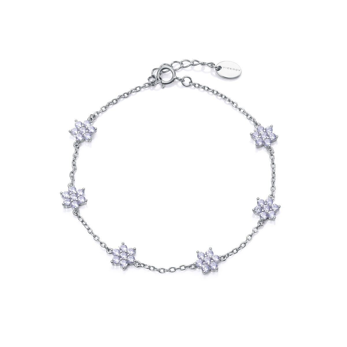 Viceroy dames armband van sterling zilver met elegante stervormige details.
