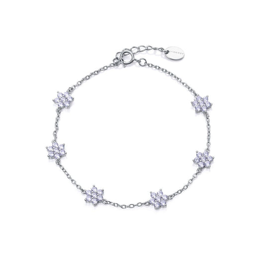 Viceroy dames armband van sterling zilver met elegante stervormige details.
