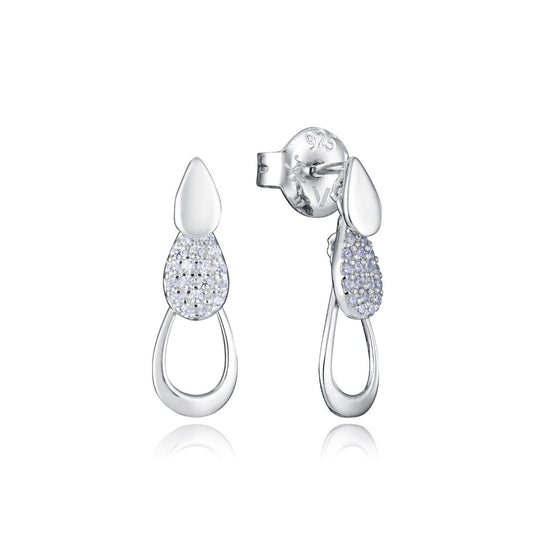 Viceroy oorbellen dames van sterling zilver 925 met elegante druppelvorm en sprankelende details.