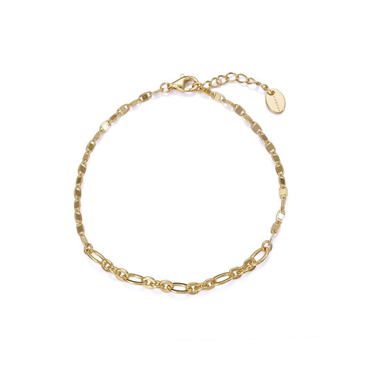 Goudkleurige Viceroy armband voor dames, elegant ontwerp van Sterling zilver 925.