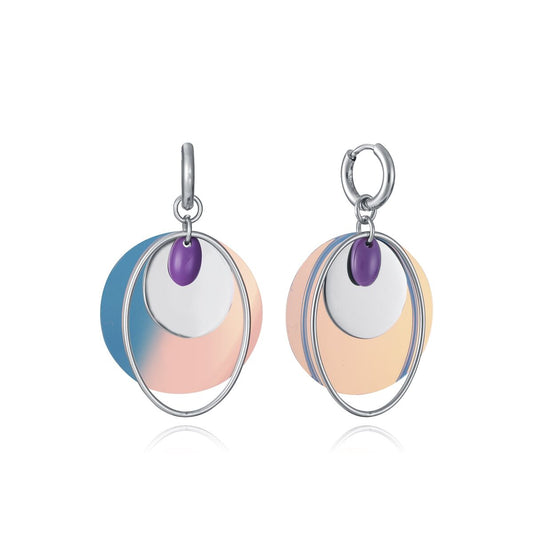 Viceroy oorbellen voor dames van sterling zilver 925 met multicolour kristallen.