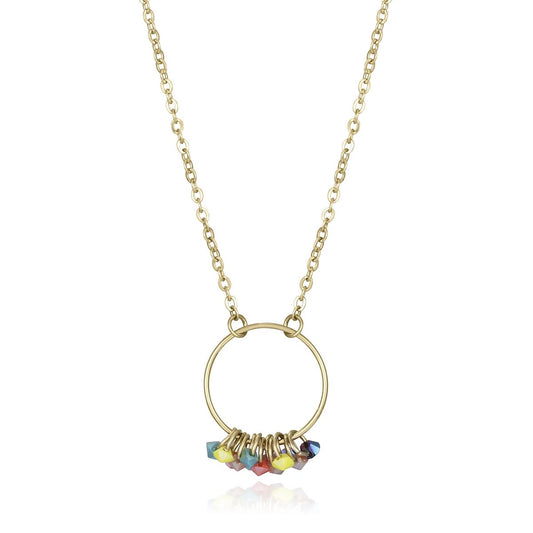 Viceroy damesketting met gouden kleur en kleurrijke hangers, elegant ontwerp.