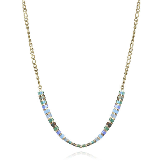 Viceroy ketting voor dames van sterling zilver met gouden accenten en kleurrijke details.
