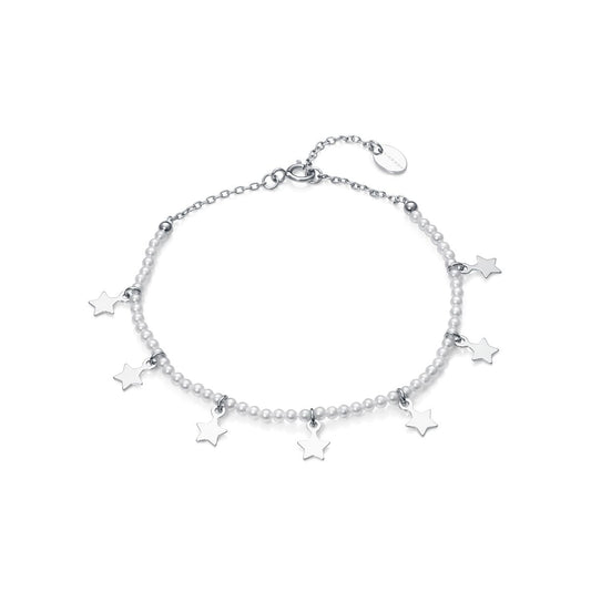 Viceroy armband voor dames in sterling zilver met stervormige bedels.