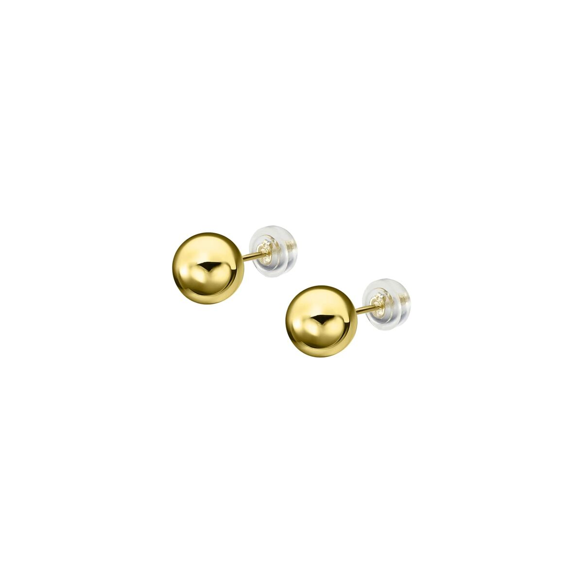 Gouden Lotus oorbellen LG00108/8 met een elegante, ronde vorm.