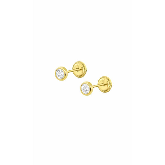 Gouden Lotus oorbellen met sprankelende stenen, elegant en tijdloos design.