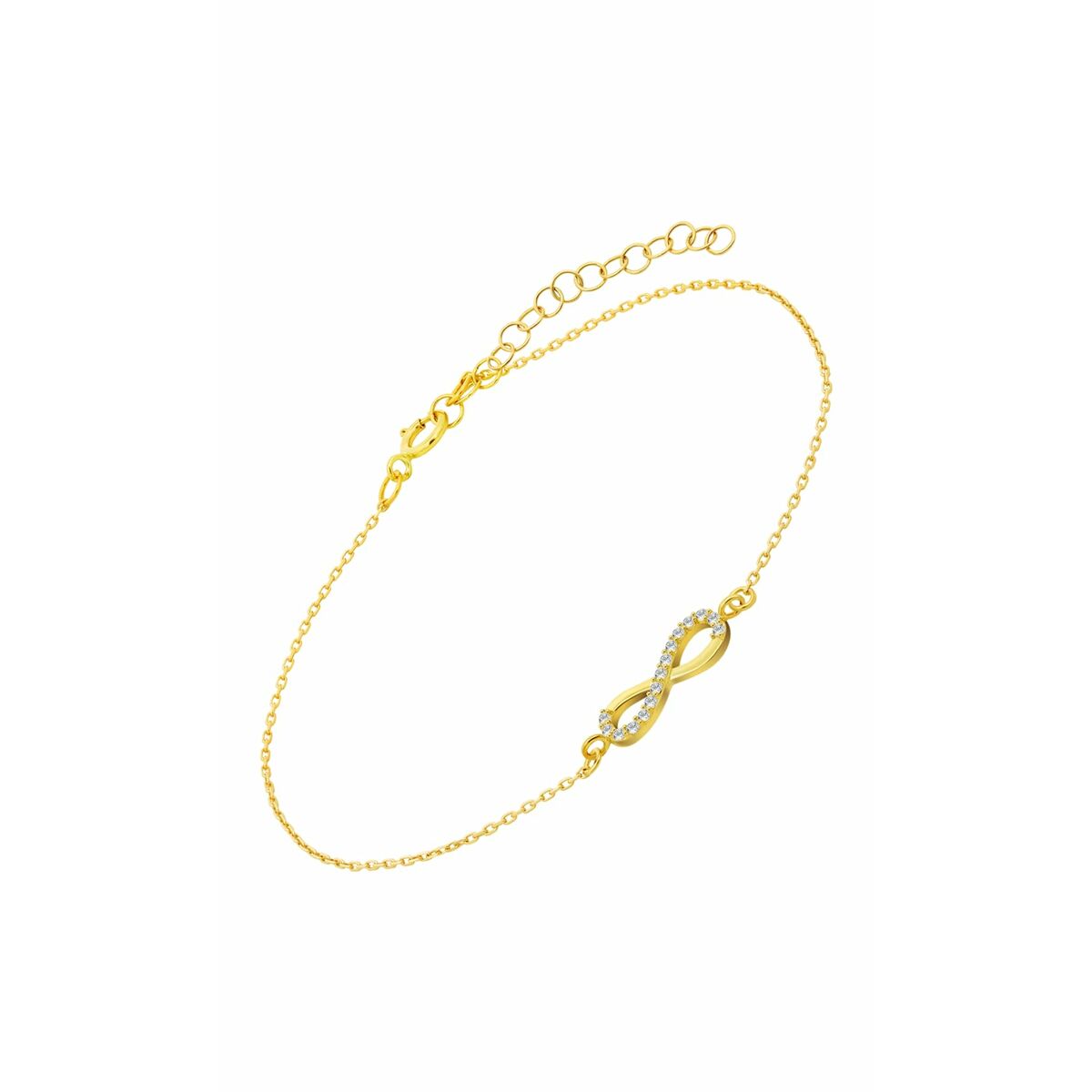 Elegante gouden Lotus armband voor dames met een tijdloos ontwerp en sprankelende details.