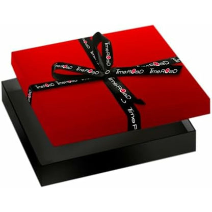 Rode geschenkdoos met zwarte strik voor de Lotus armband dames.