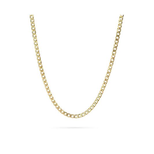 Gouden Radiant ketting voor dames met een elegant ontwerp, recht van voren.