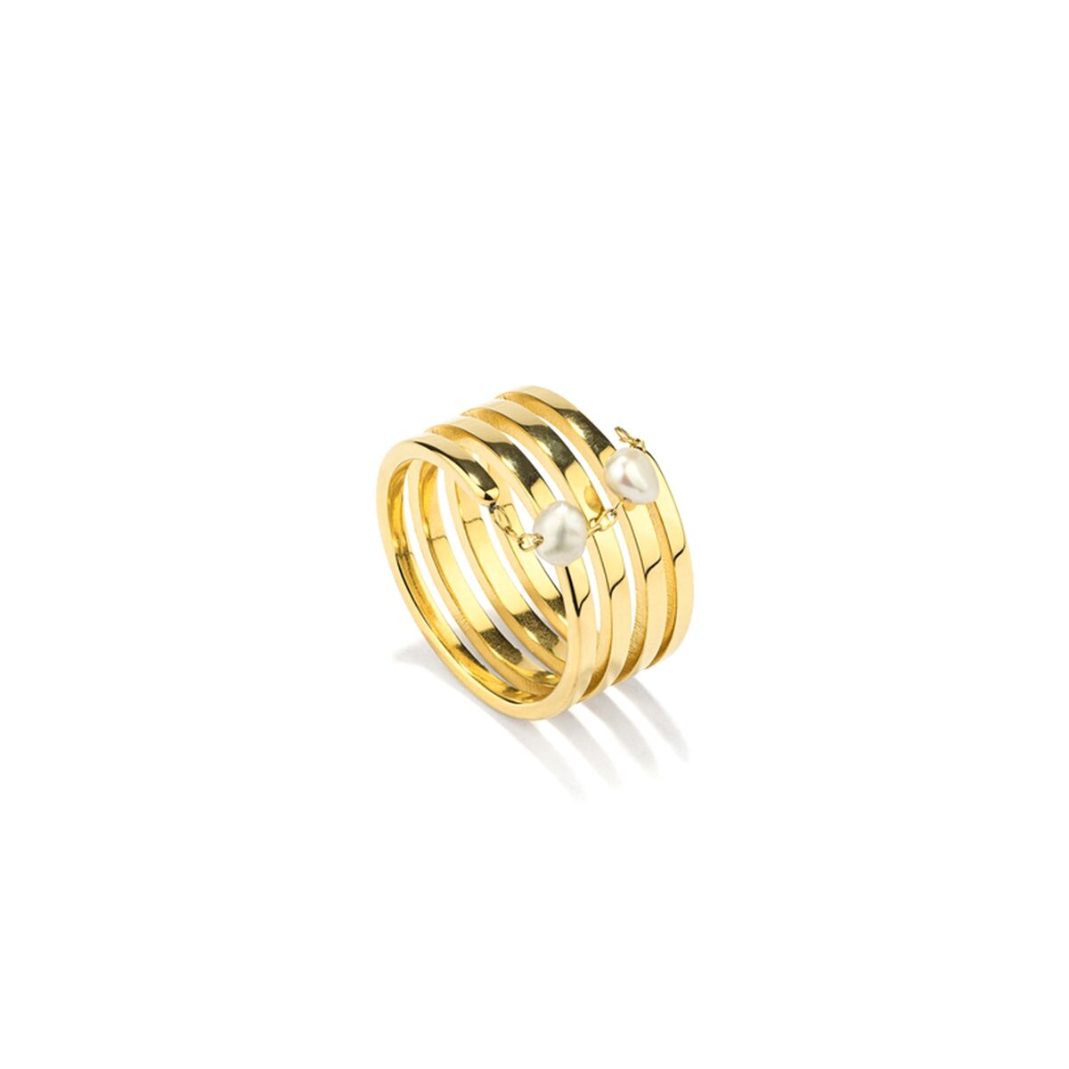 Elegante gouden Radiant Ring Dames met een stijlvolle afwerking en tijdloos ontwerp.