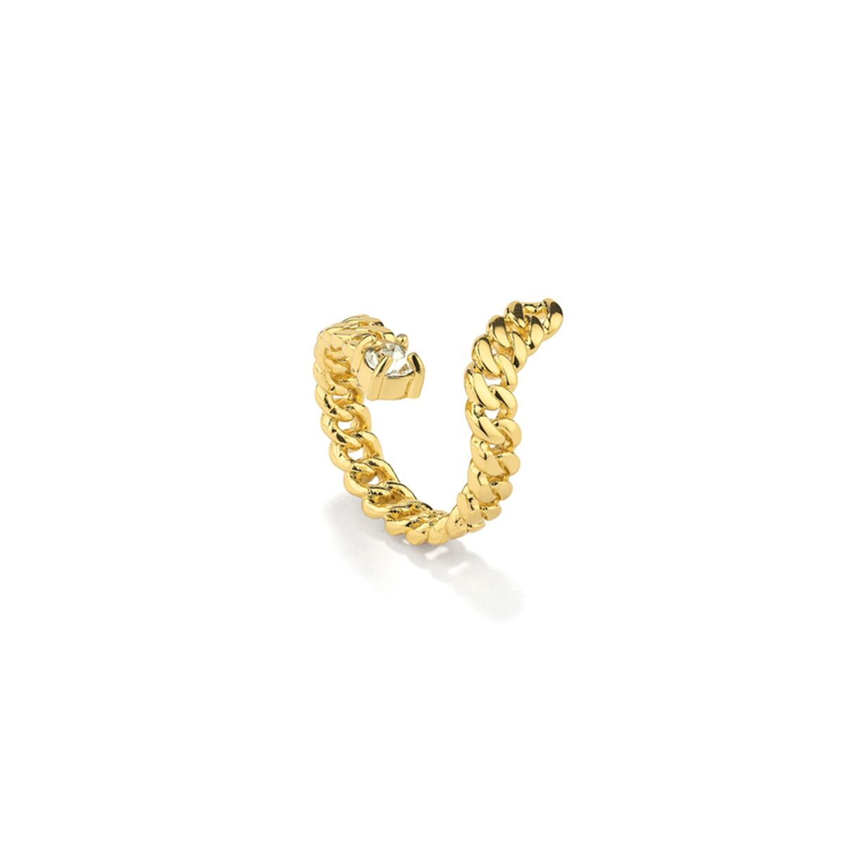 Elegante gouden Radiant ring voor dames, maat 12 met een stijlvol ontwerp.