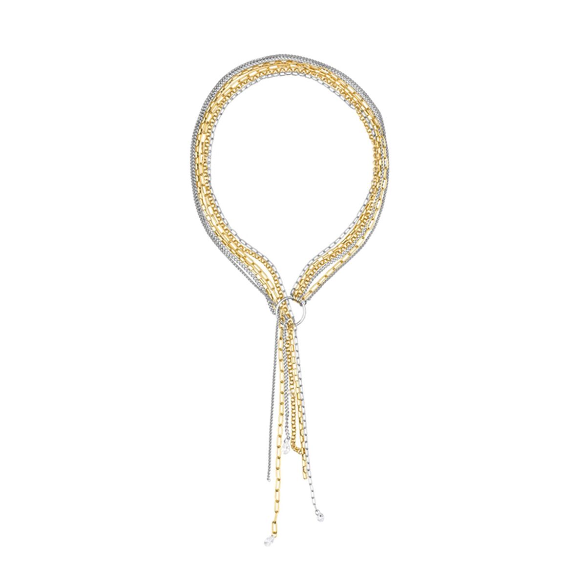 Elegante gouden Radiant ketting met verfijnde afwerking en meerdere schakels.