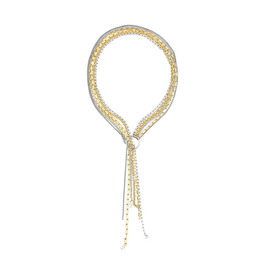 Elegante gouden Radiant ketting met verfijnde afwerking en meerdere schakels.