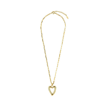 Gouden Radiant ketting met een elegant hartvormig hanger, perfect voor elke gelegenheid.
