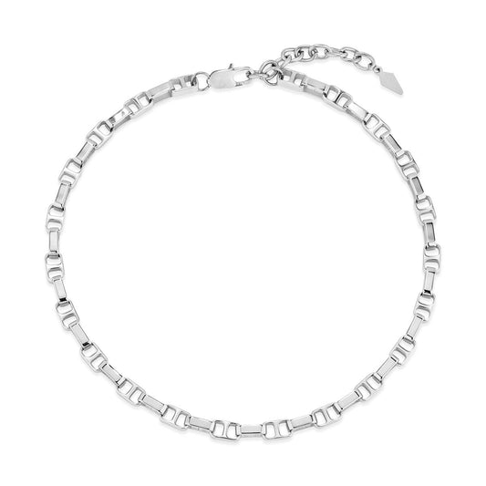 Zilverkleurige Radiant armband met elegant design, perfect voor elke gelegenheid.