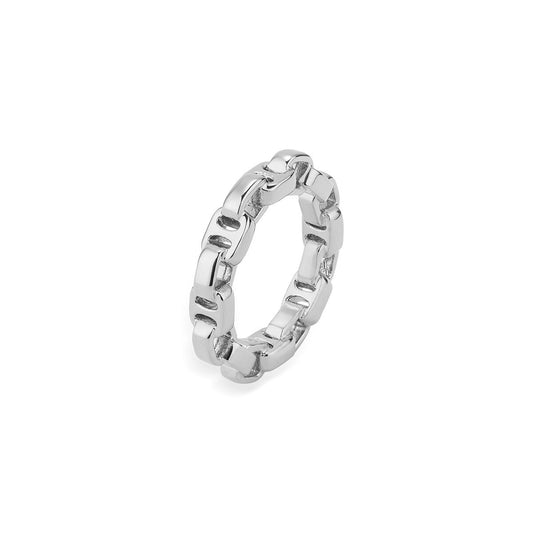 Zilverkleurige Radiant Ring voor dames, elegant ontwerp met maat 18.