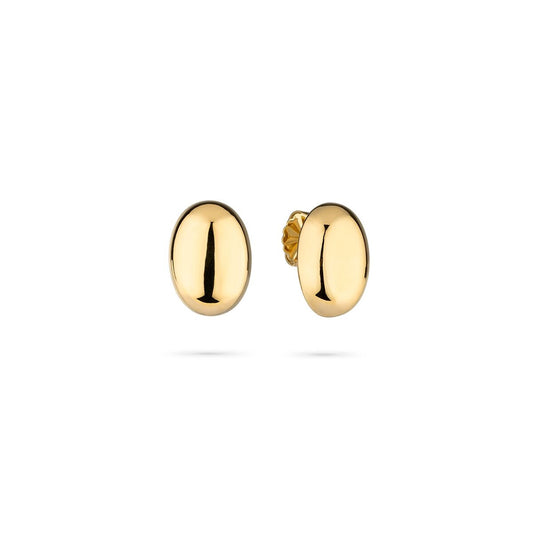Gouden Radiant oorbellen met een elegant, tijdloos ontwerp en ronde vorm.