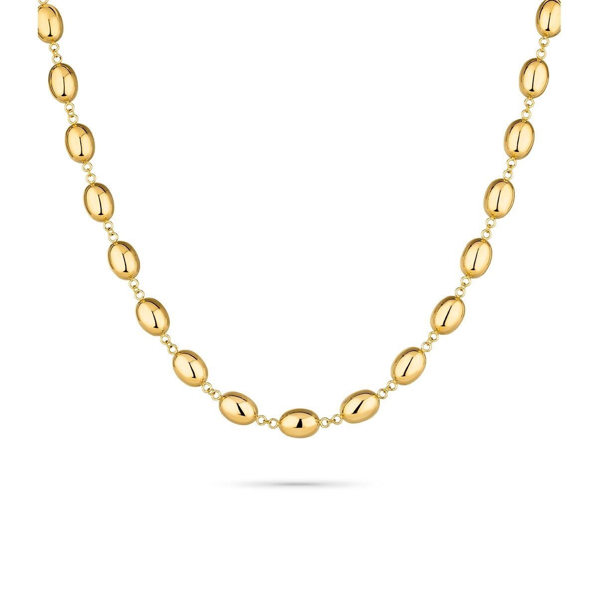 Gouden elegante Radiant ketting met een tijdloos ontwerp en glanzende afwerking.
