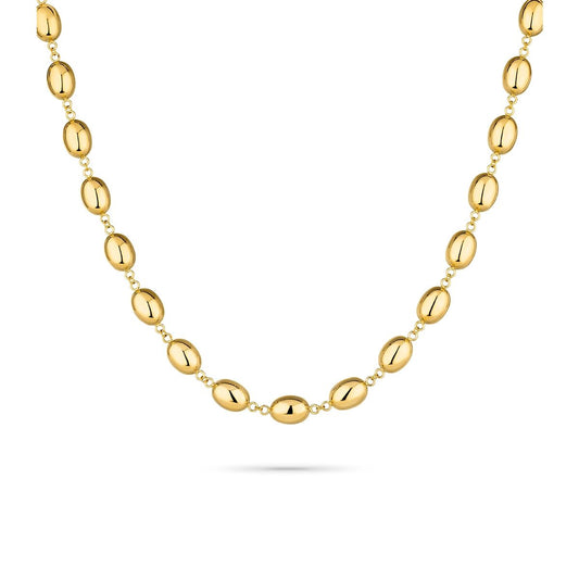 Gouden elegante Radiant ketting met een tijdloos ontwerp en glanzende afwerking.