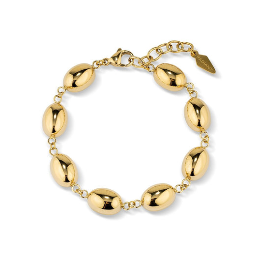 Gouden Radiant armband met elegante, ovale schakels en een luxe uitstraling.