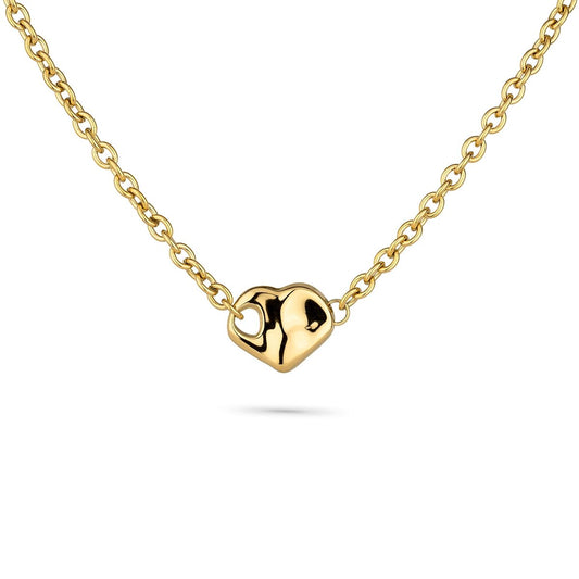 Gouden Radiant ketting met elegante hartvormige hanger, perfect voor elke gelegenheid.