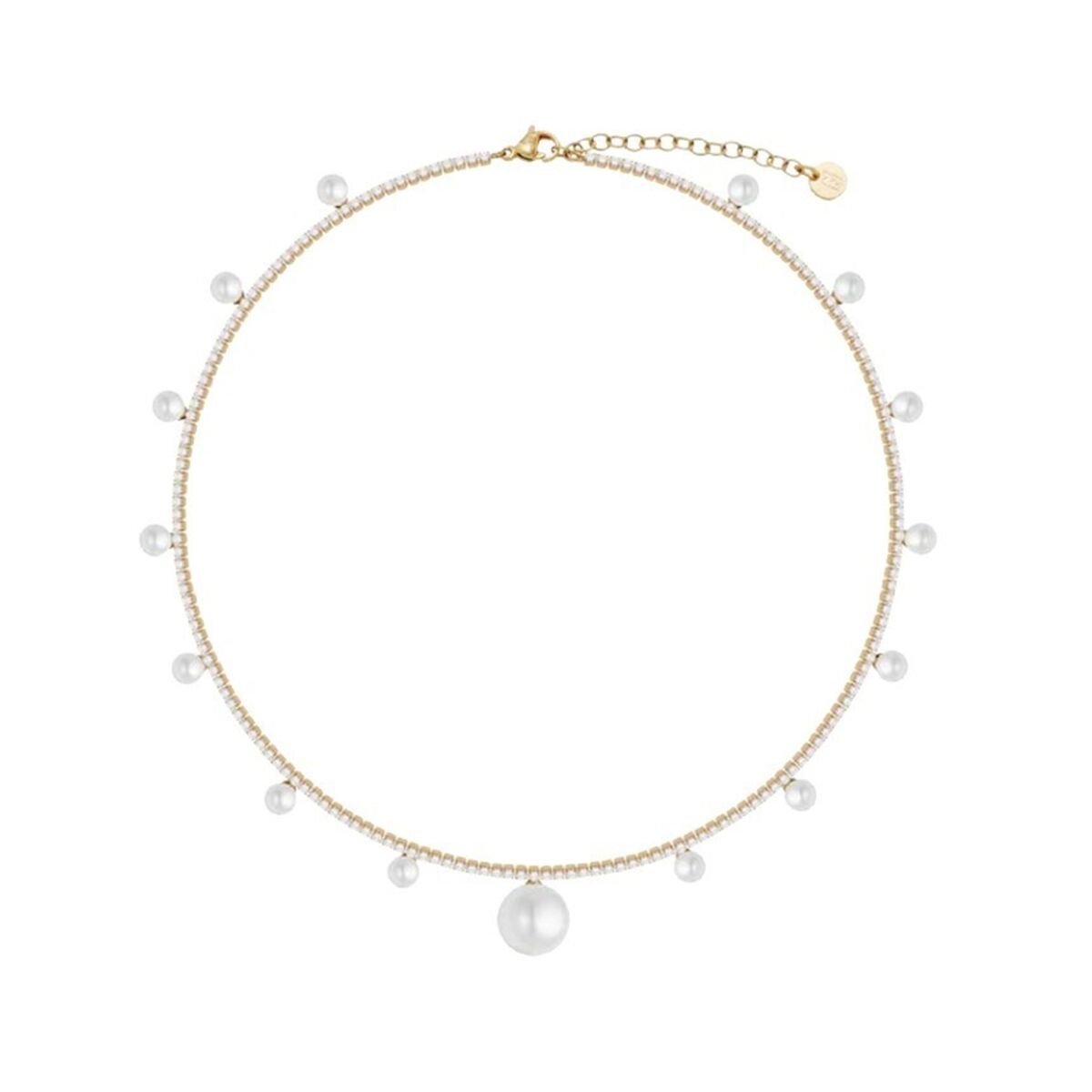 Gouden LIU JO ketting met elegante pareldetails en verfijnde afwerking.