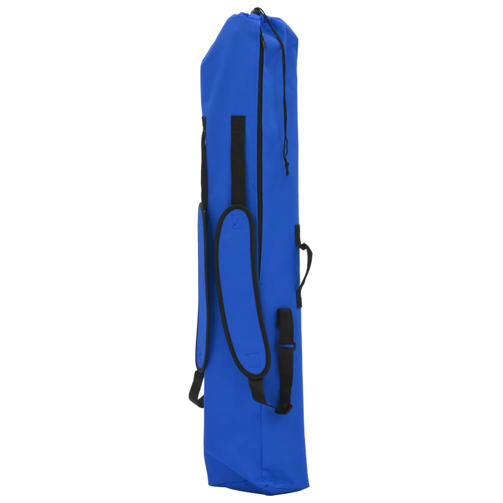 Detail van de blauwe opbergtas voor de vidaXL hangmat met inklapbare standaard.