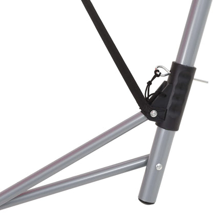 Detail van het stevige gepoedercoat stalen frame van de vidaXL hangmat.