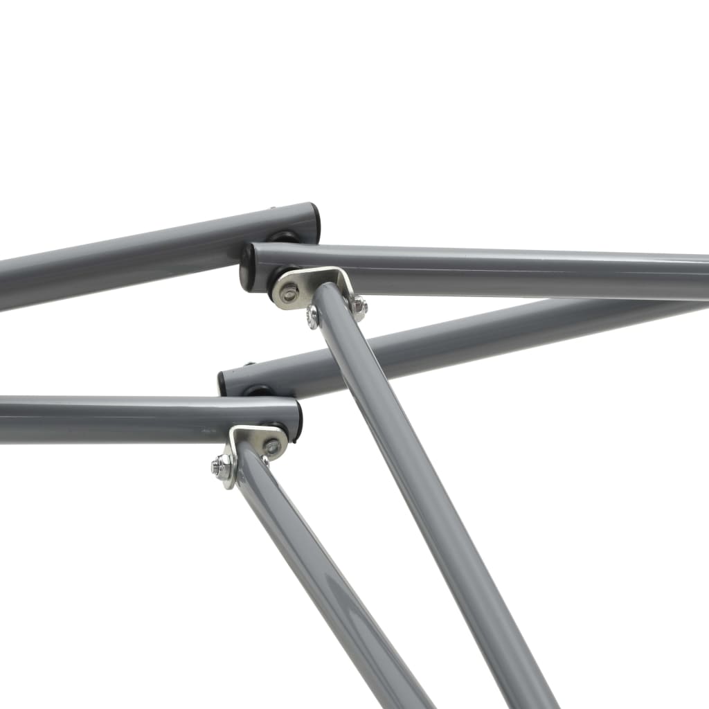 Detail van het stevige gepoedercoat stalen frame van de vidaXL hangmat.