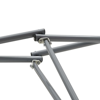 Detail van het stevige gepoedercoat stalen frame van de vidaXL hangmat.
