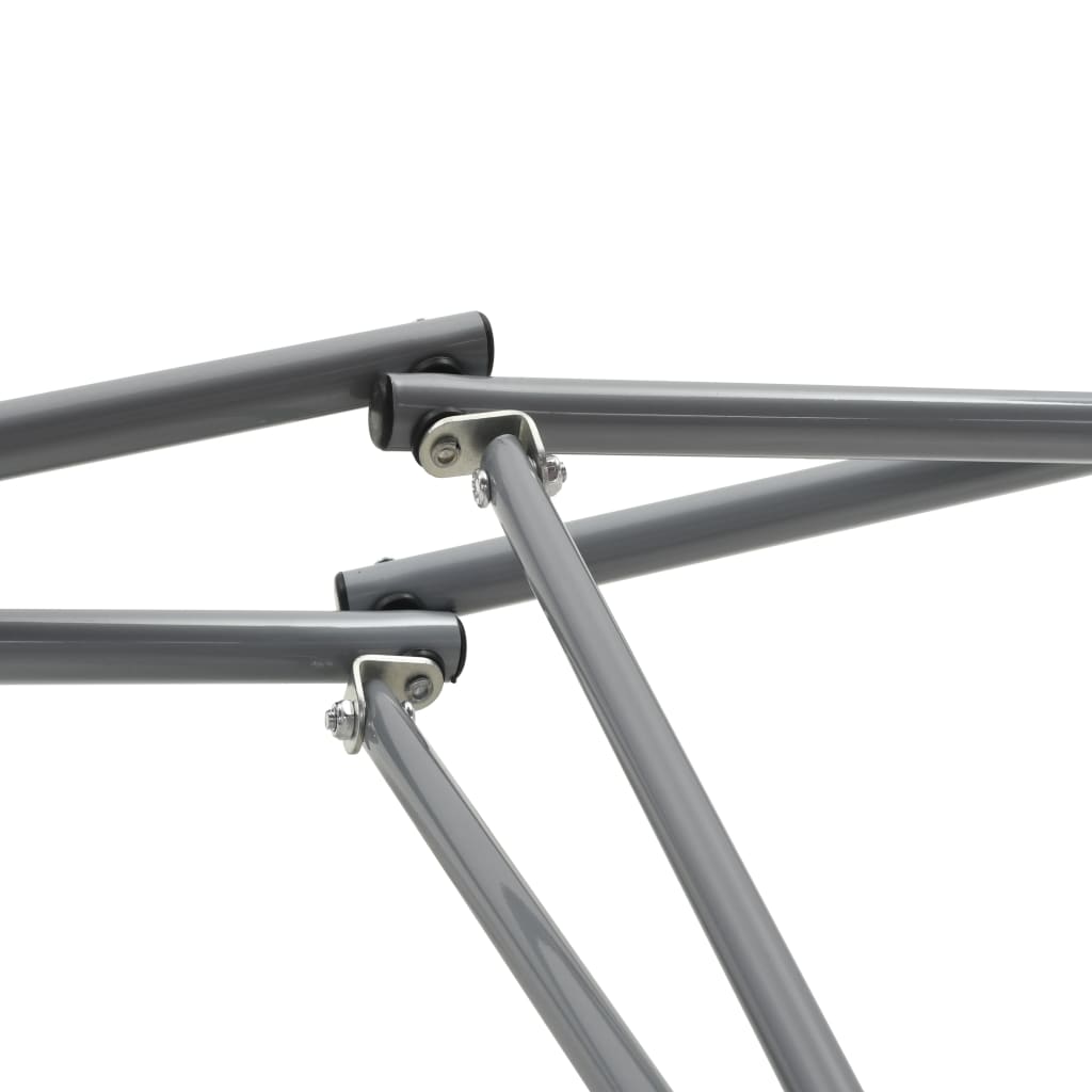 vidaXL Hangmat met inklapbare standaard zwart