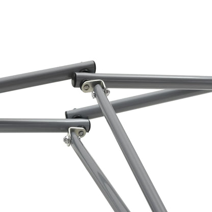 vidaXL Hangmat met inklapbare standaard zwart
