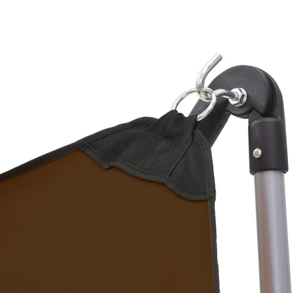 vidaXL Hangmat met inklapbare standaard bruin
