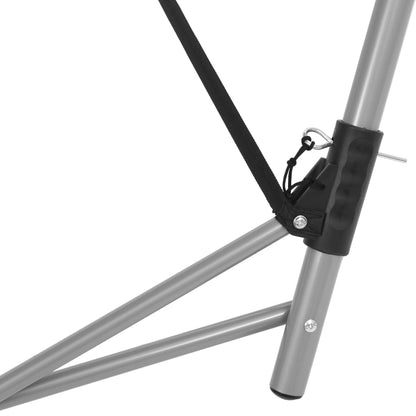 vidaXL Hangmat met inklapbare standaard bruin