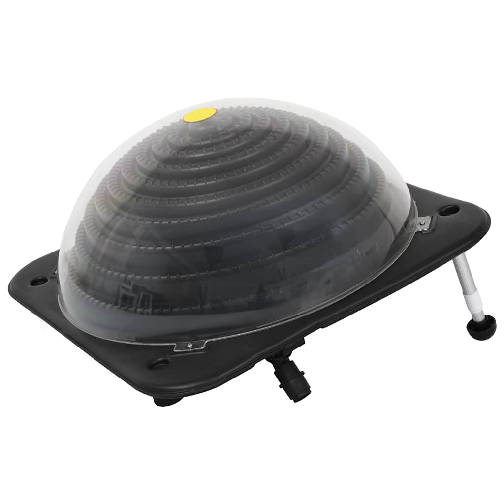vidaXL zwembadverwarming solar met zwart en transparant ontwerp, 75x75x36 cm.