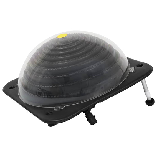 vidaXL zwembadverwarming solar met zwart en transparant ontwerp, 75x75x36 cm.