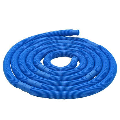 Blauwe slang van de vidaXL onderhoudsset, flexibel en duurzaam voor zwembadonderhoud.