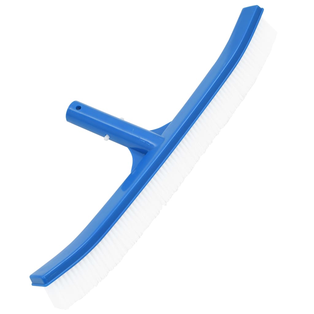 Detail van de blauwe zwembadborstel uit de vidaXL 3-delige onderhoudsset.