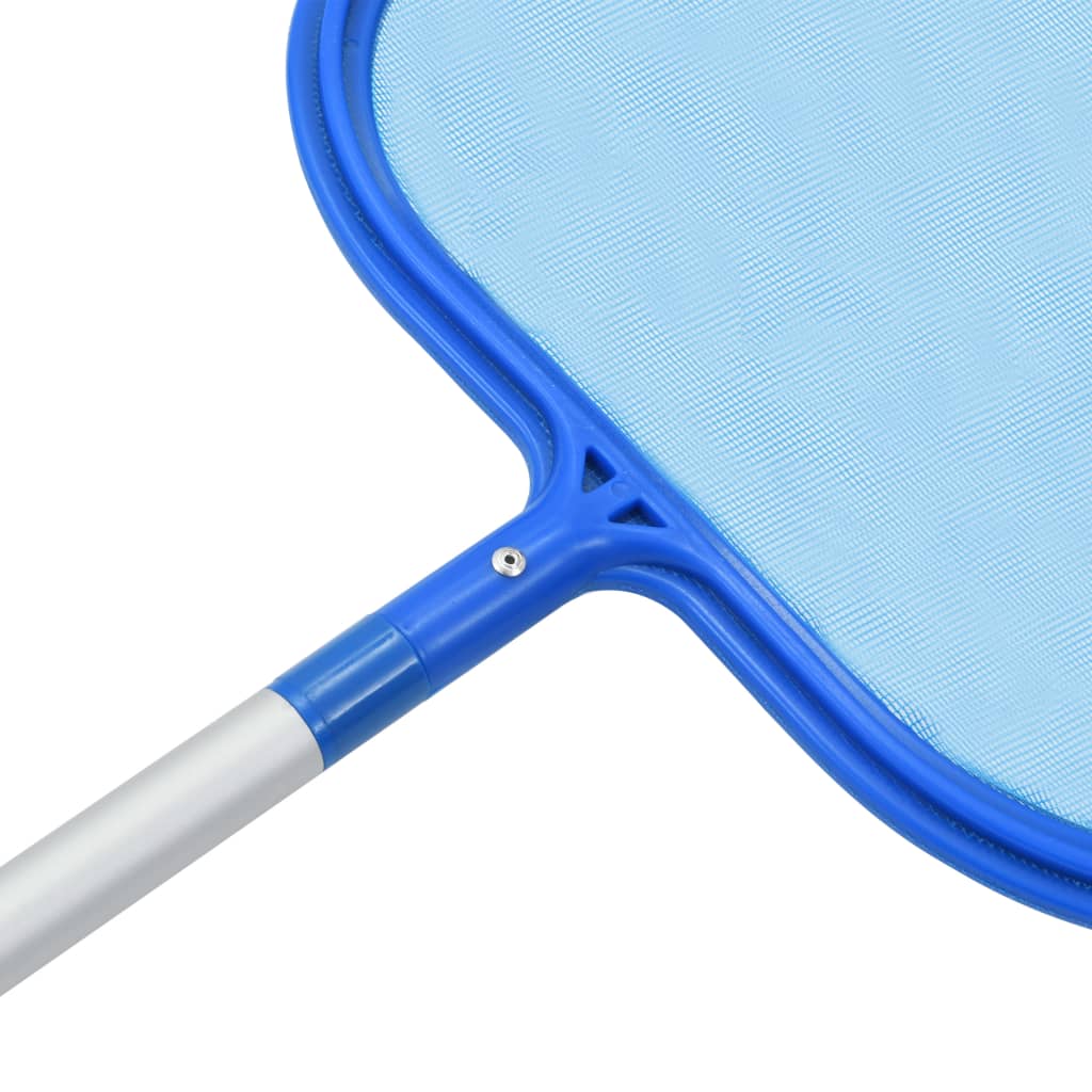 Detail van de blauwe nettenkop van de vidaXL onderhoudsset voor zwembad.