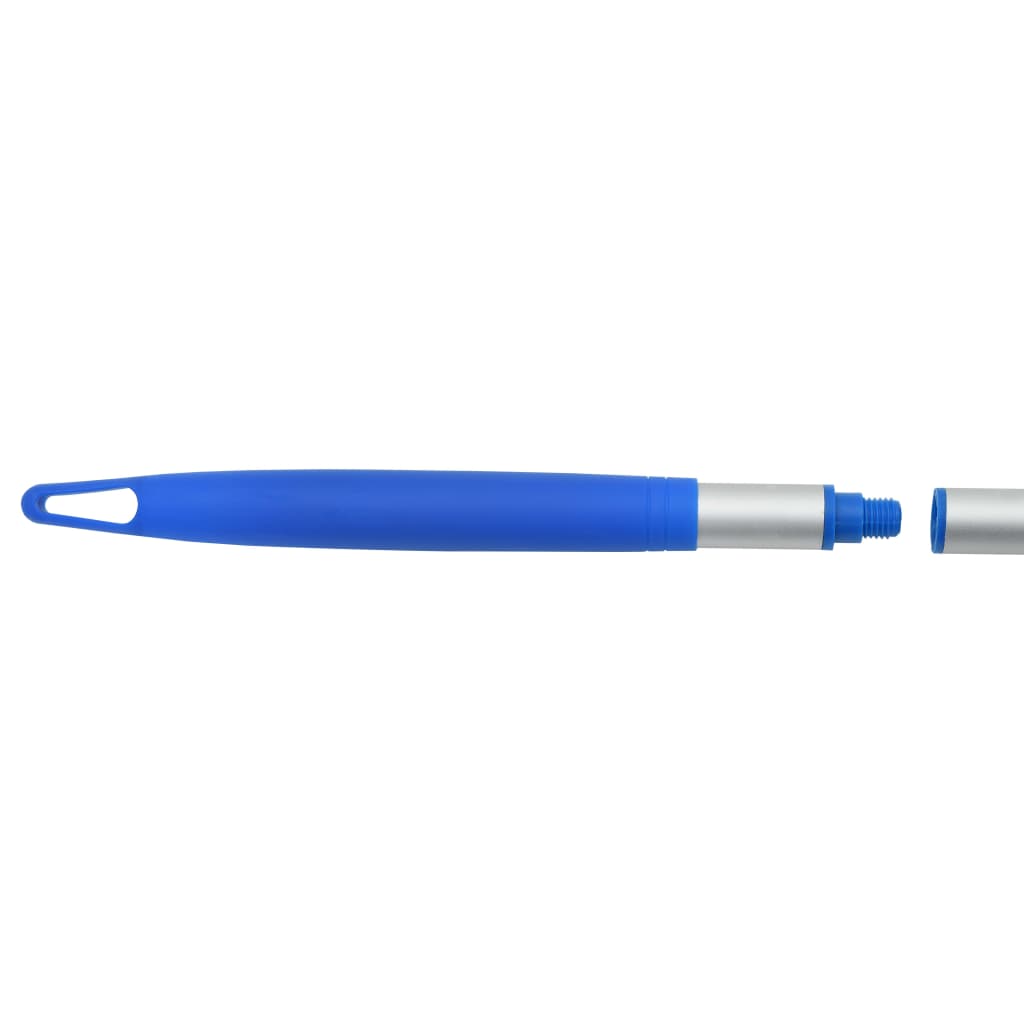 Blauwe handgreep van de vidaXL onderhoudsset voor zwembad, detailweergave.