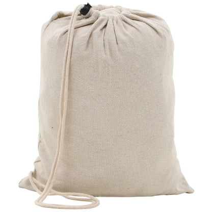 Crèmekleurige opbergtas voor de vidaXL hangmat, met trekkoordsluiting.