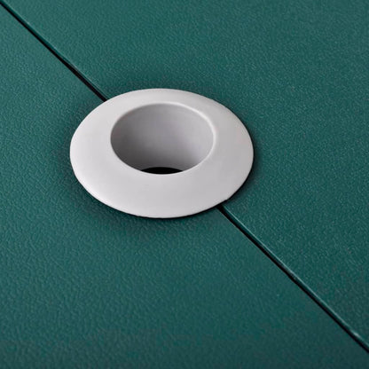 Detail van de parasolring op de groene vidaXL campingset, voor extra comfort.