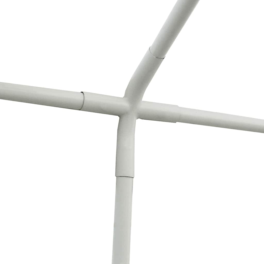 Detail van het duurzame roestvrijstalen frame van de vidaXL partytent.