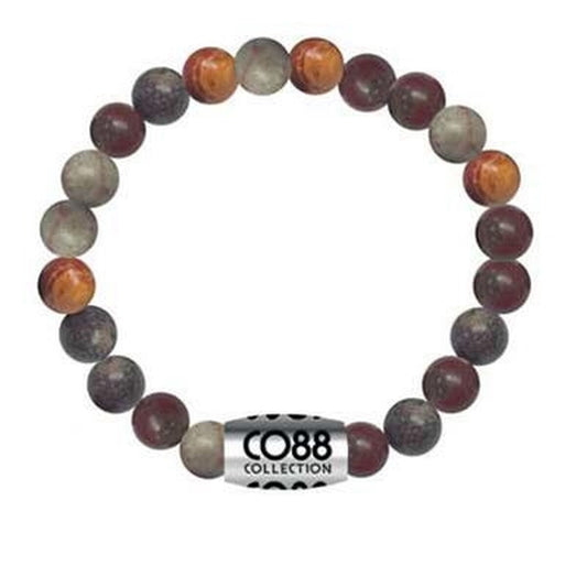 Vrolijke multicolour CO88 Collection armband voor dames met ronde stenen.