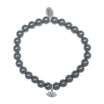 Multicolor CO88 Collection armband met uniek ontwerp en lotusdetail.
