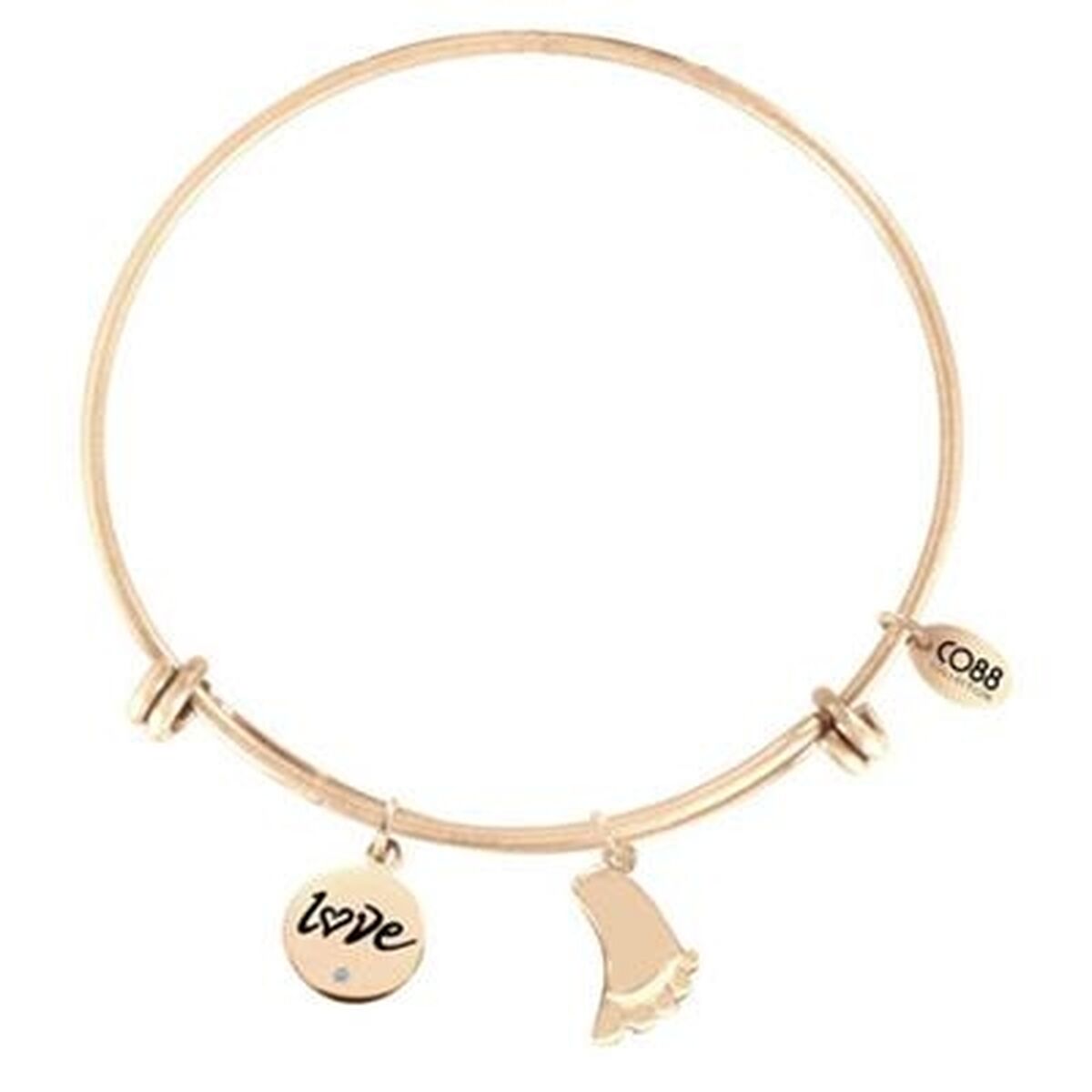 Gouden CO88 Collection armband met charmante hangers en elegante afwerking.